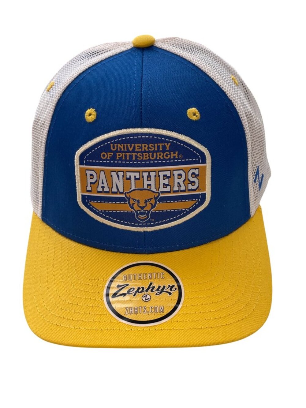 Zephyr University of Pittsburgh Panthers Baseball Cap One Size Mesh Snapback NEW